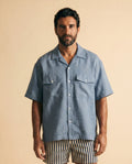 El Puerto — Camisa de lino azul