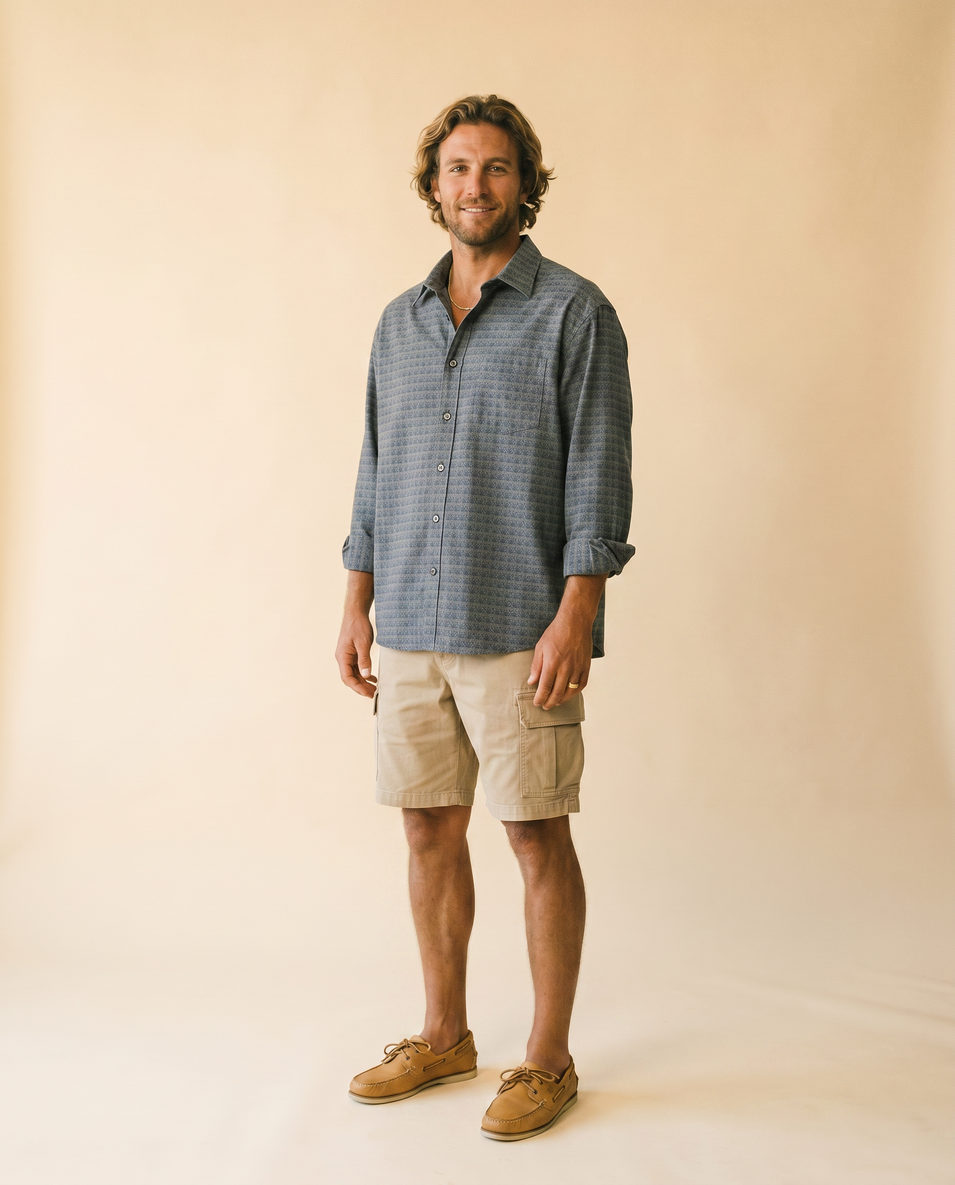 Capri camisa estampada - tres cuartos