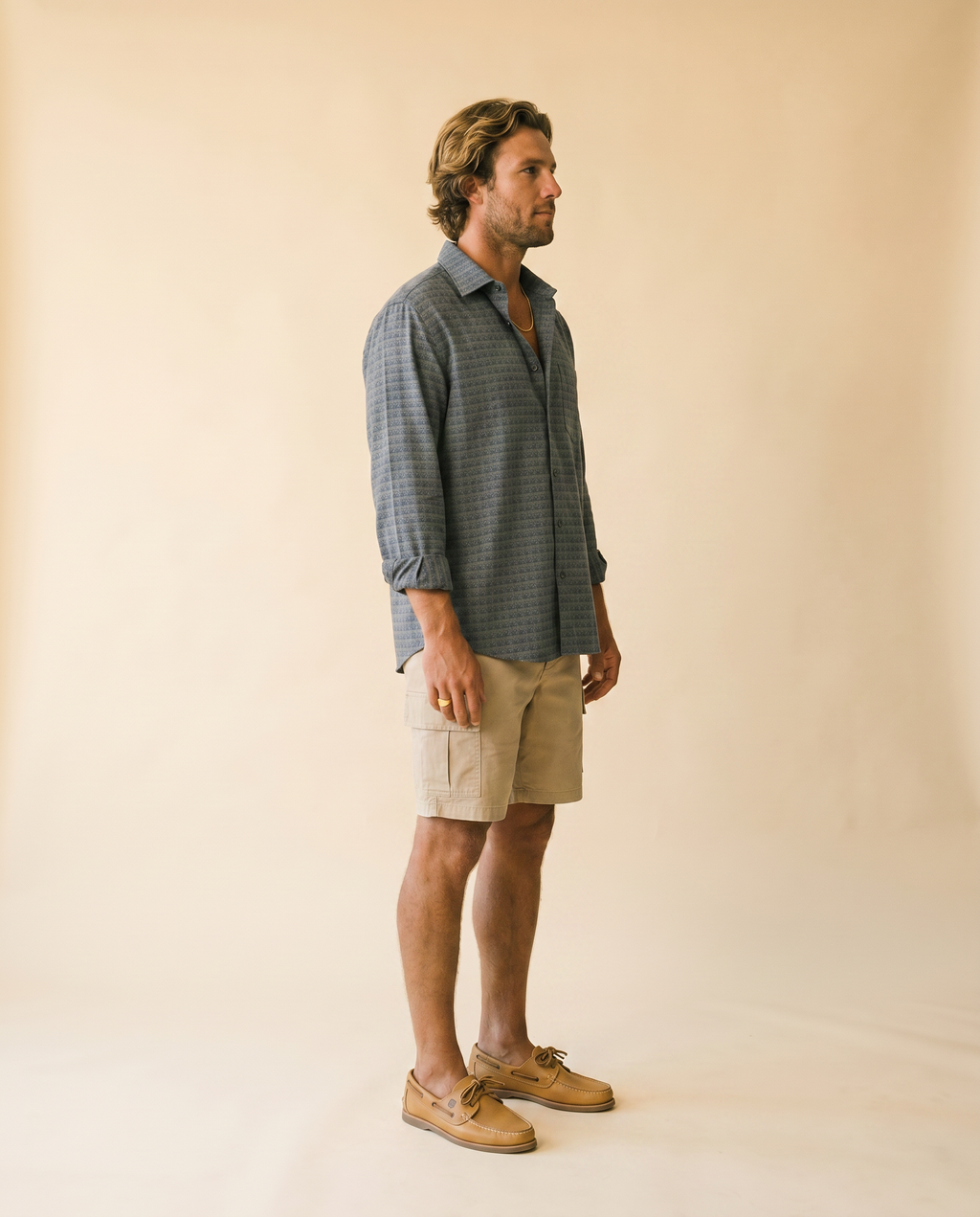 Capri camisa estampada - perfil derecho