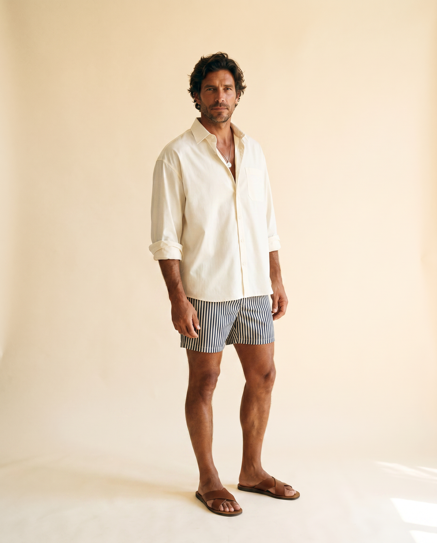 Toscana camisa tierra - tres cuartos
