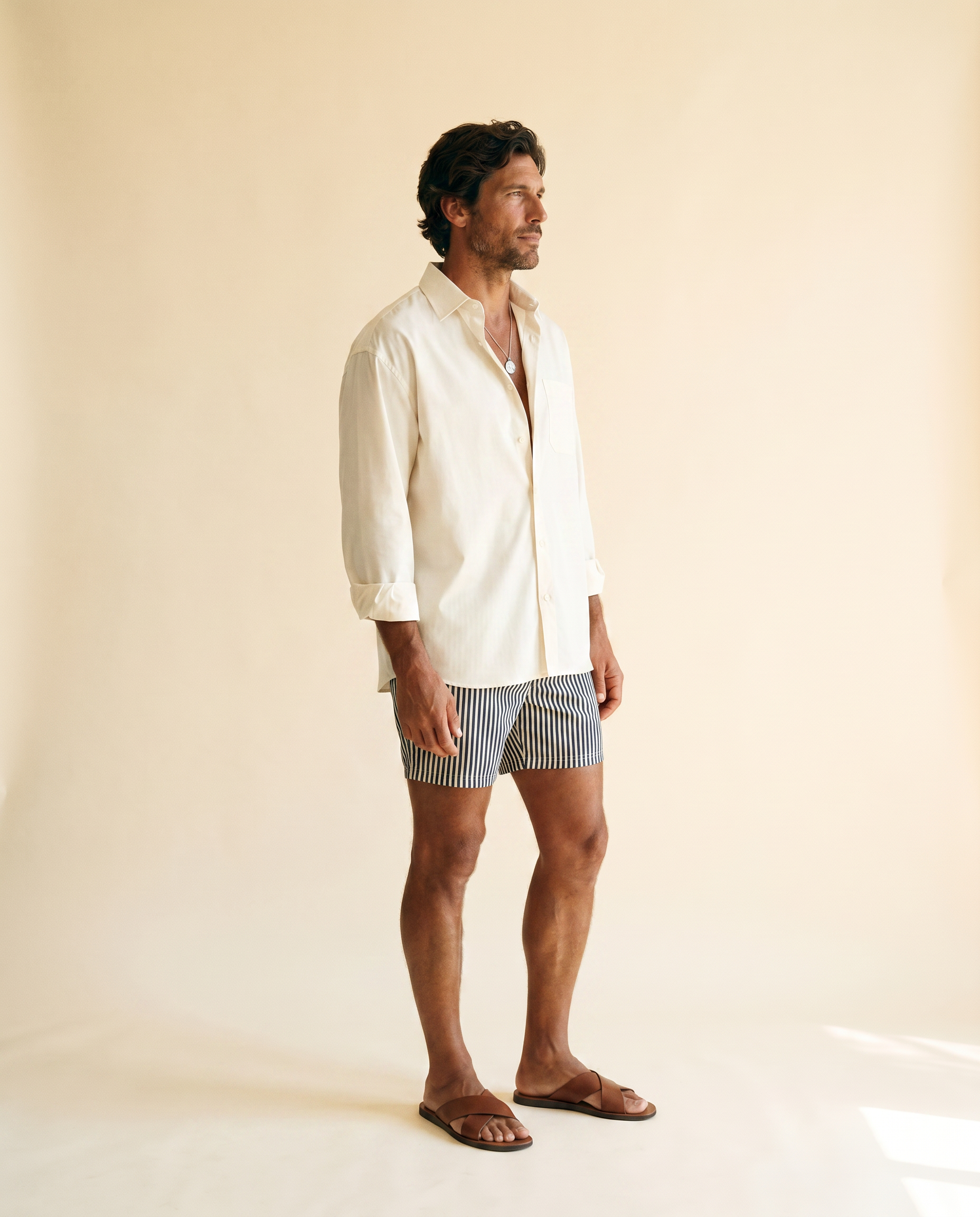 Toscana camisa tierra - perfil