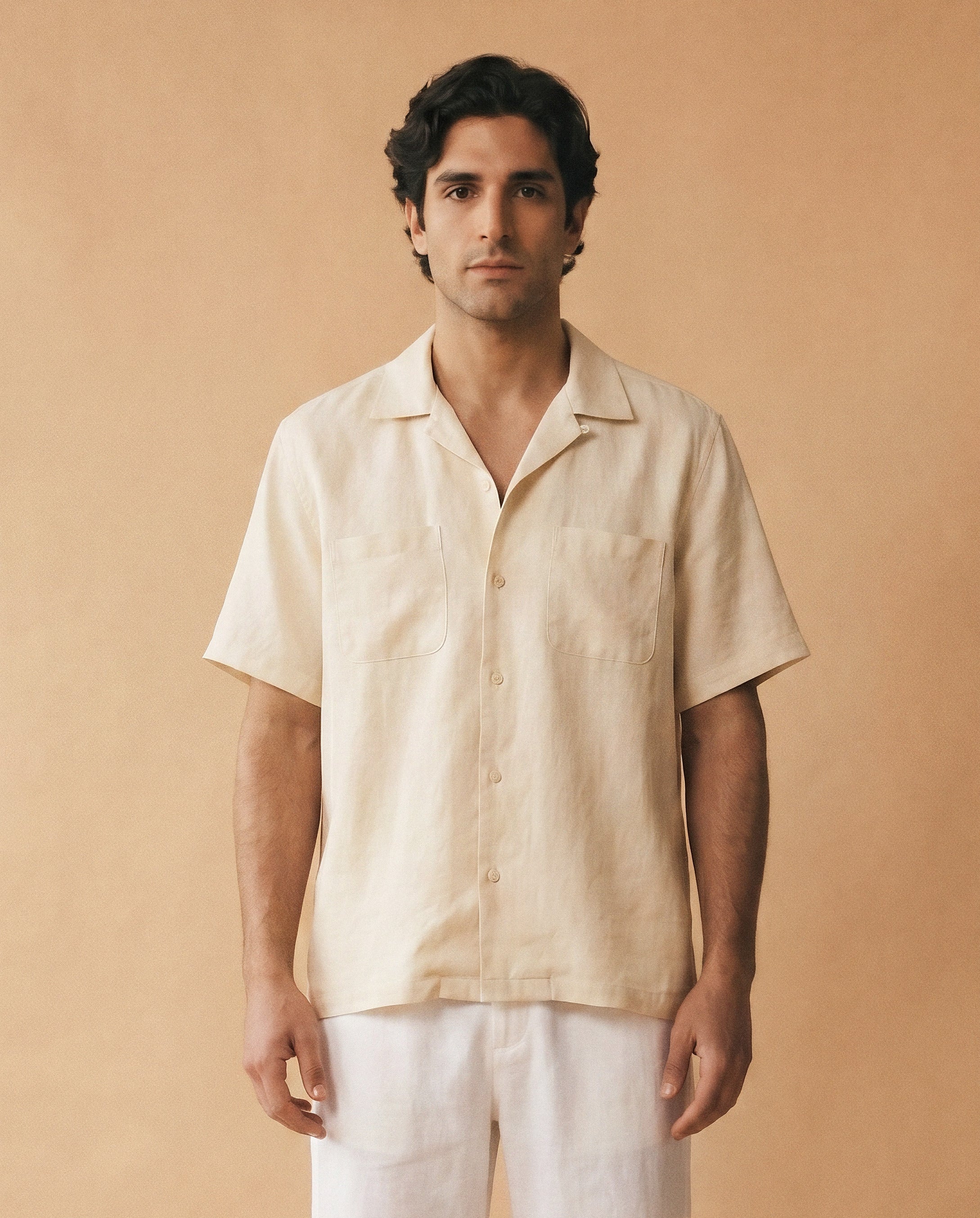 Donde Siempre — Camisa de lino crema