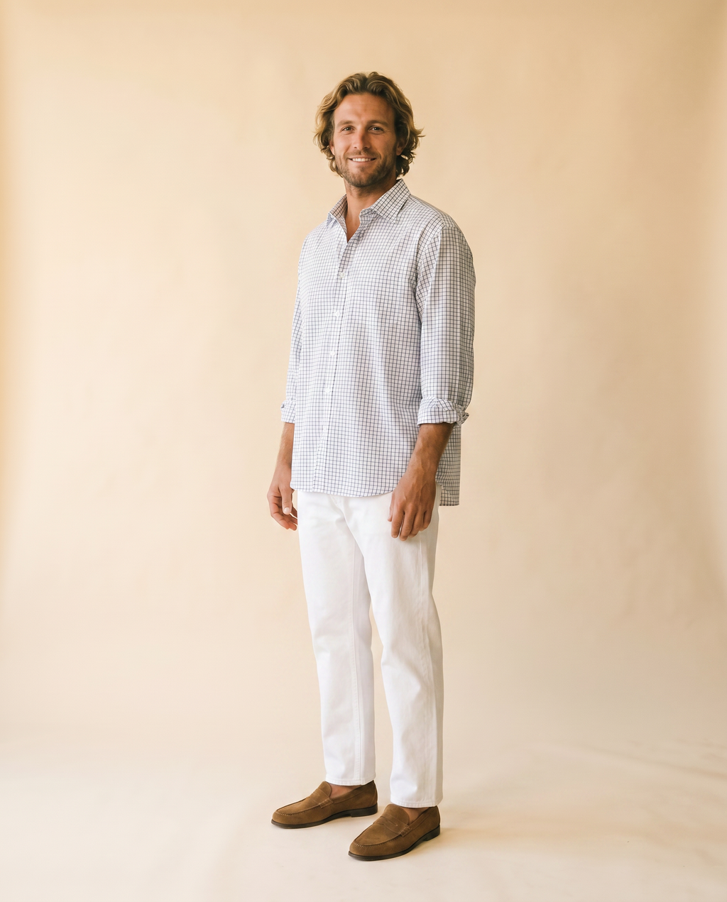 La del Domingo camisa navy - tres cuartos