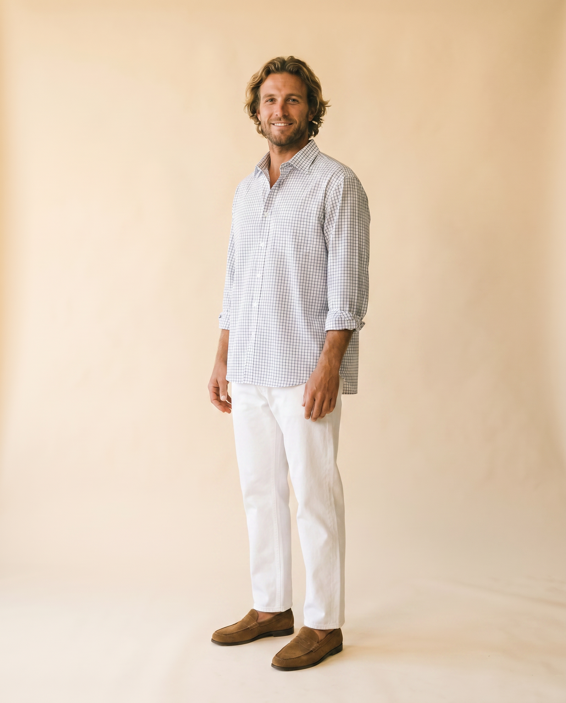 La del Domingo camisa navy - tres cuartos