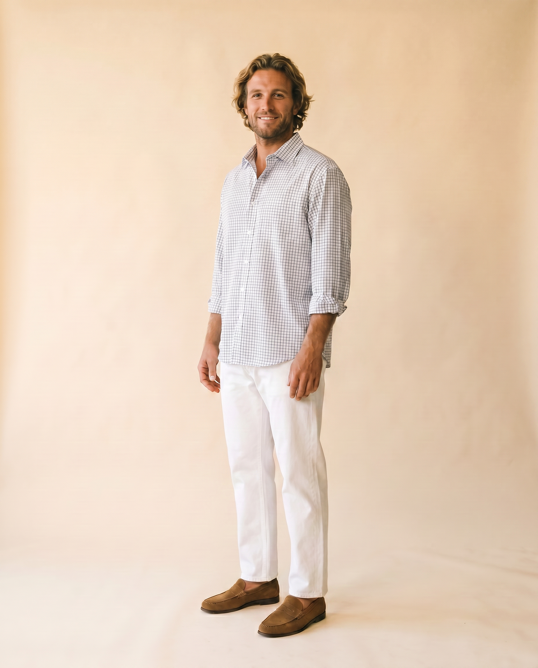 La del Domingo camisa navy - tres cuartos