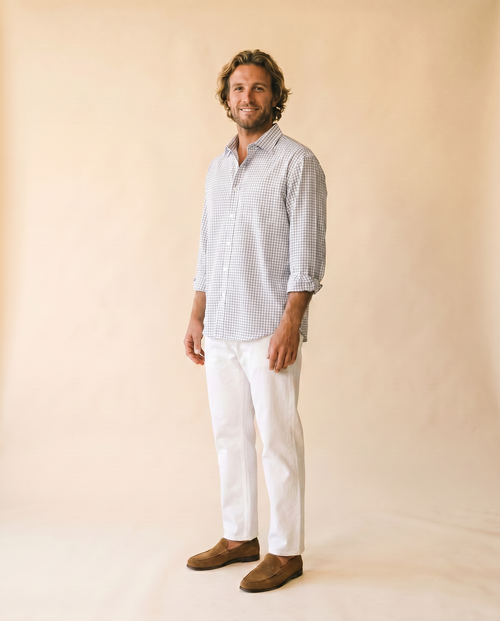 La del Domingo camisa navy - tres cuartos