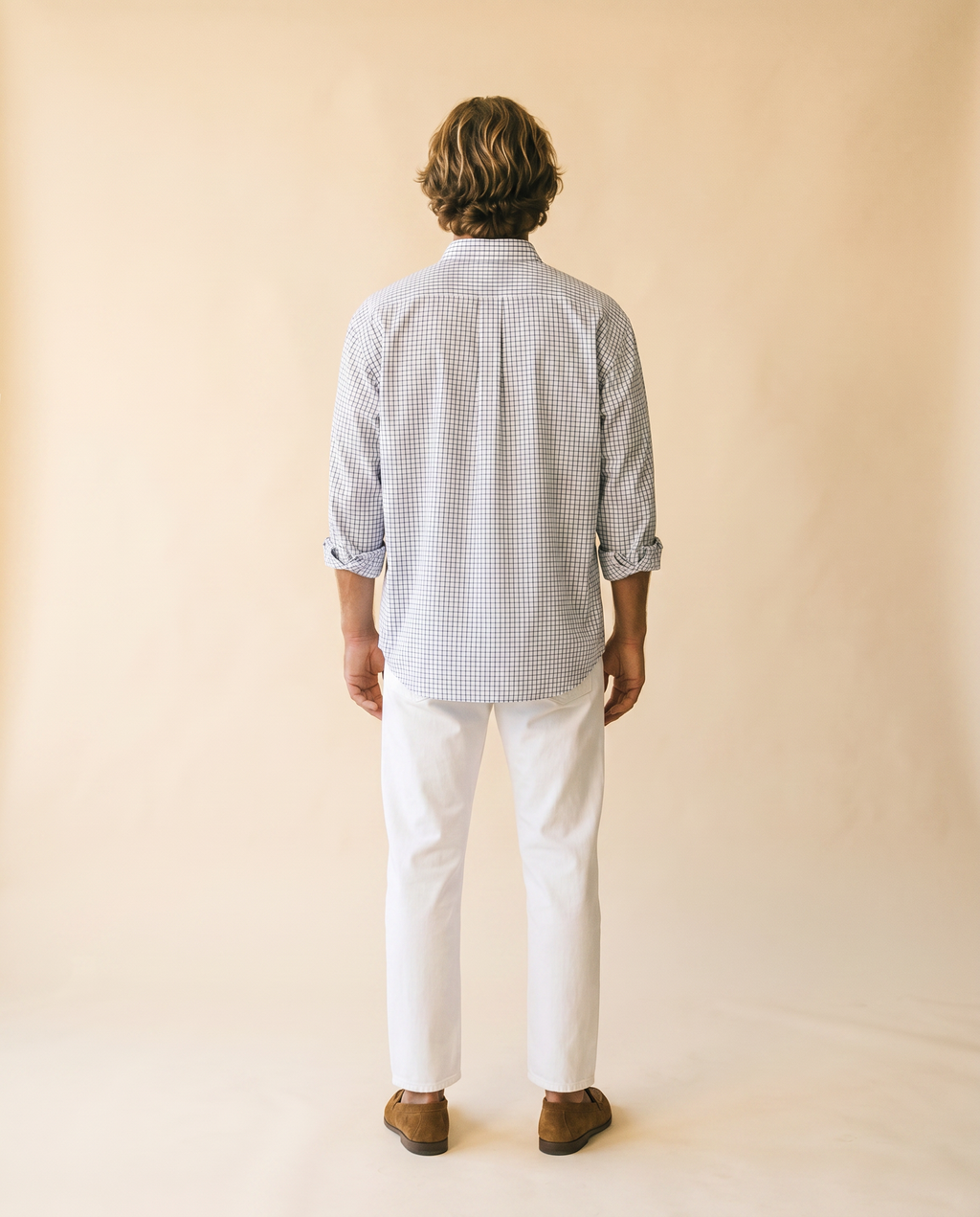 La del Domingo camisa navy - espalda