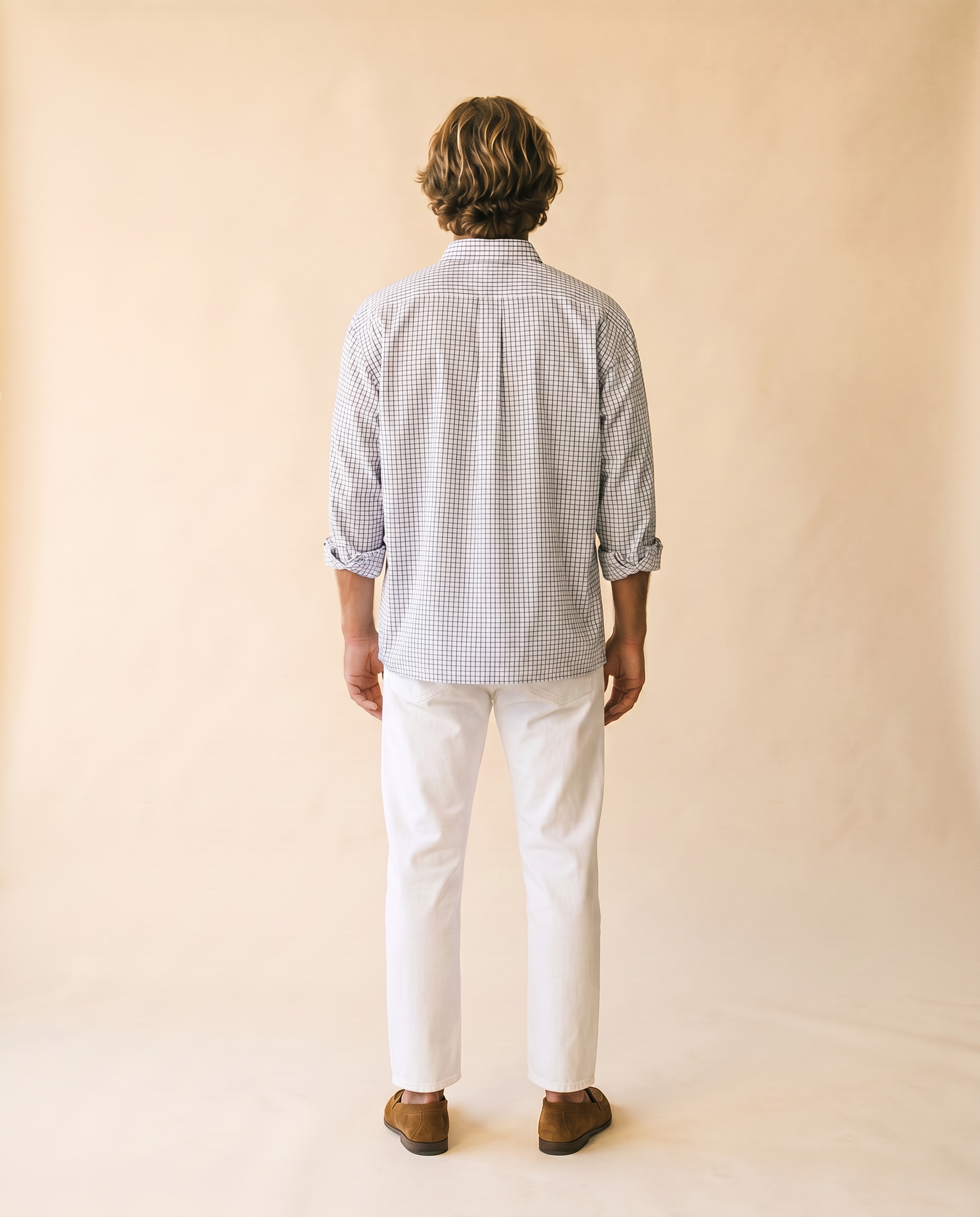La del Domingo camisa navy - espalda