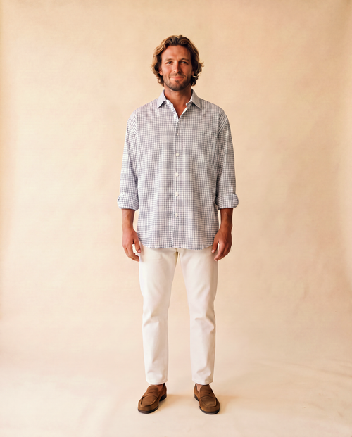 La del Domingo camisa navy - frontal
