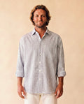 La del Domingo camisa navy - frontal cercano