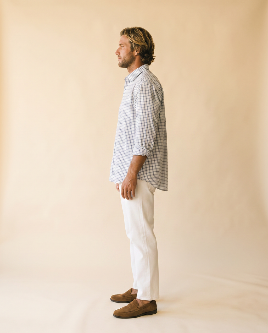 La del Domingo camisa navy - perfil
